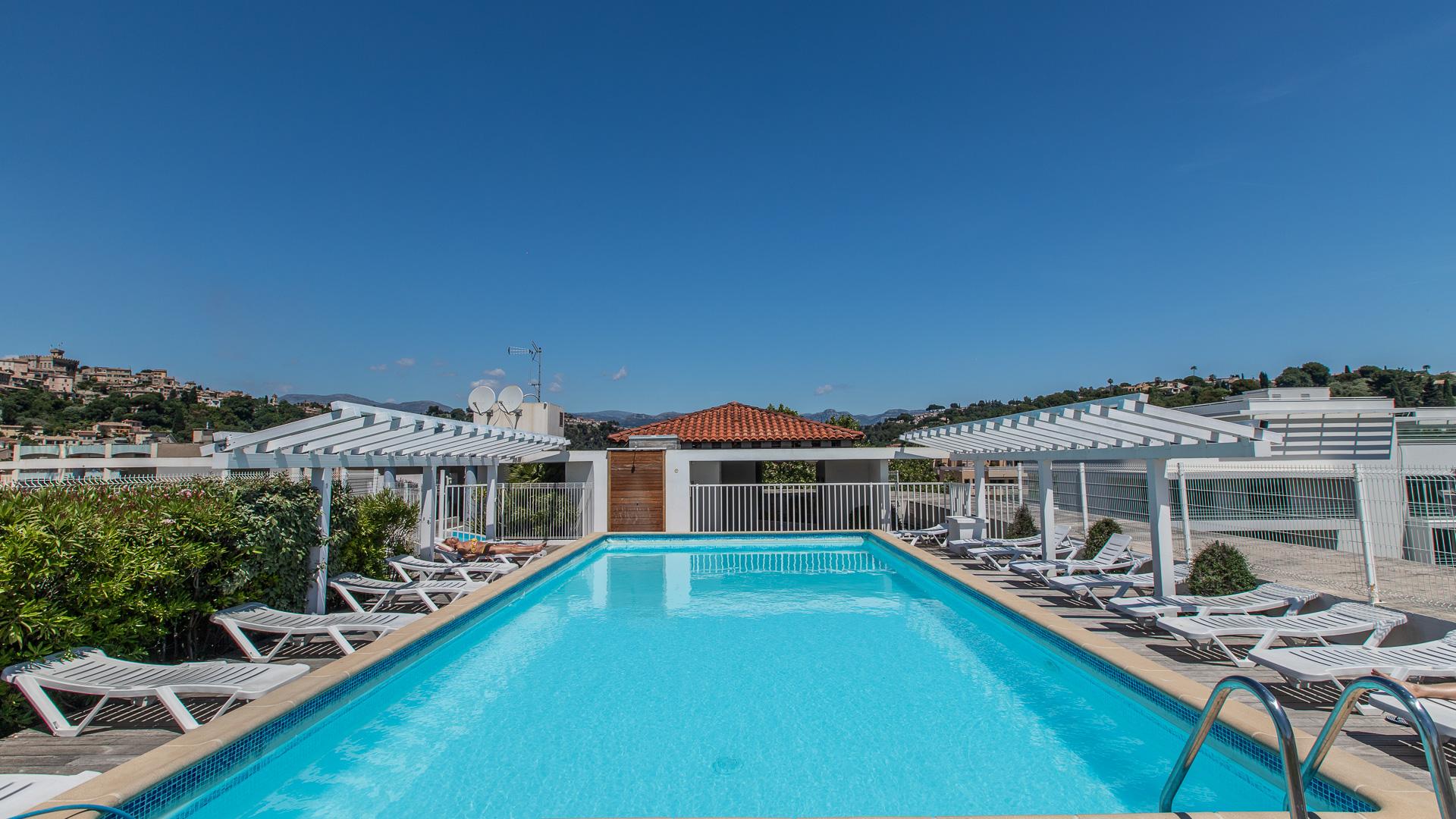 Vacanceole - Residence Le Crystal Cagnes-sur-Mer Exterior foto