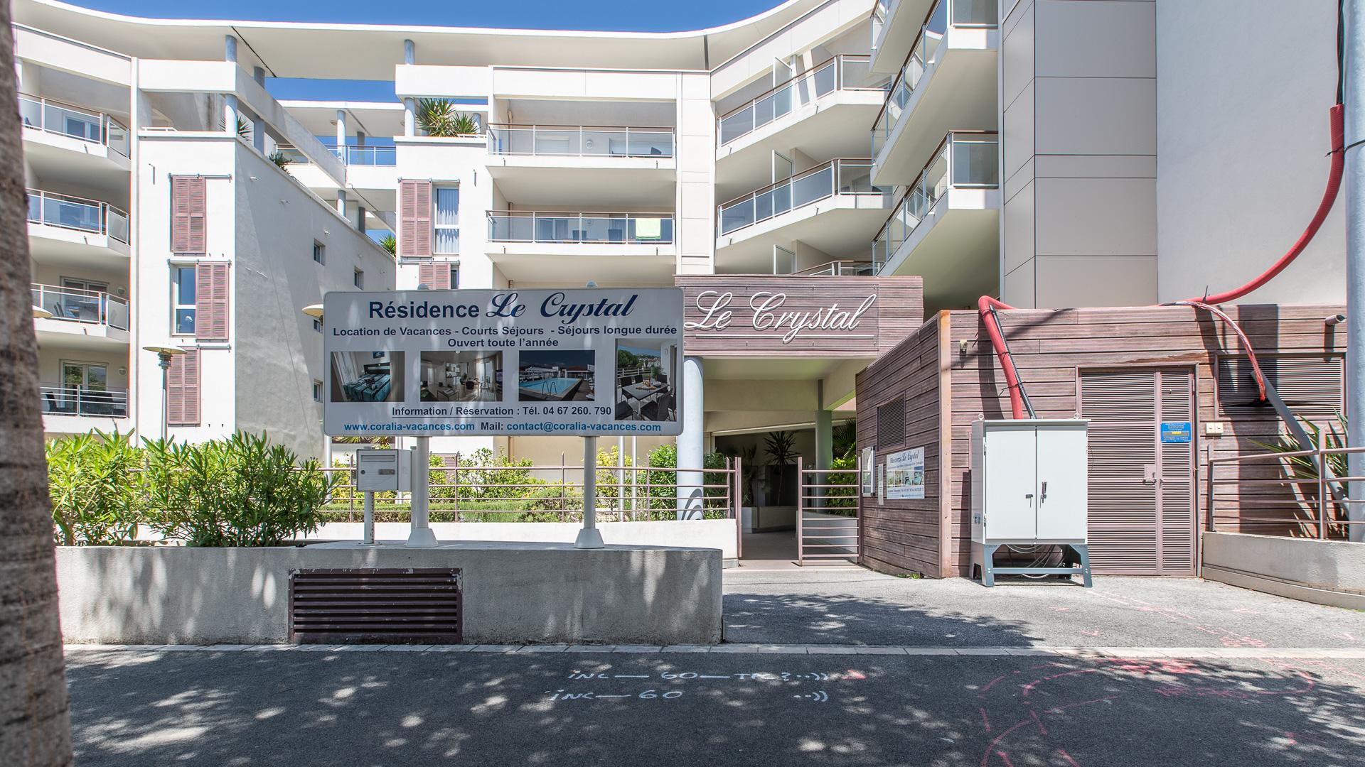 Vacanceole - Residence Le Crystal Cagnes-sur-Mer Exterior foto